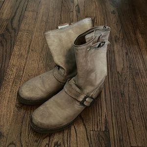 Gray Frye Veronica Buckle Boots